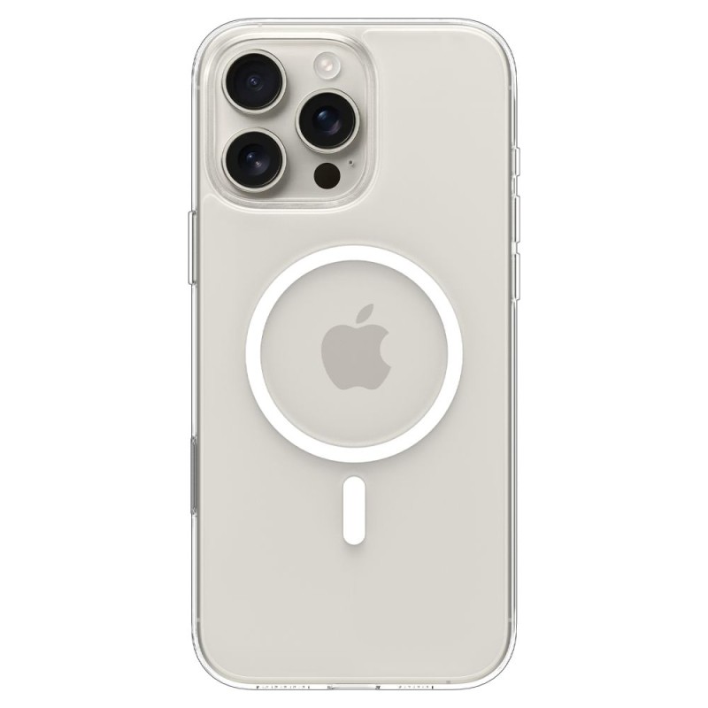 SPIGEN THIN FIT „T” MagSafe iPhone 16 Pro Max Clear/White (прозрачен/бял) - 8800283301403-ACS09315