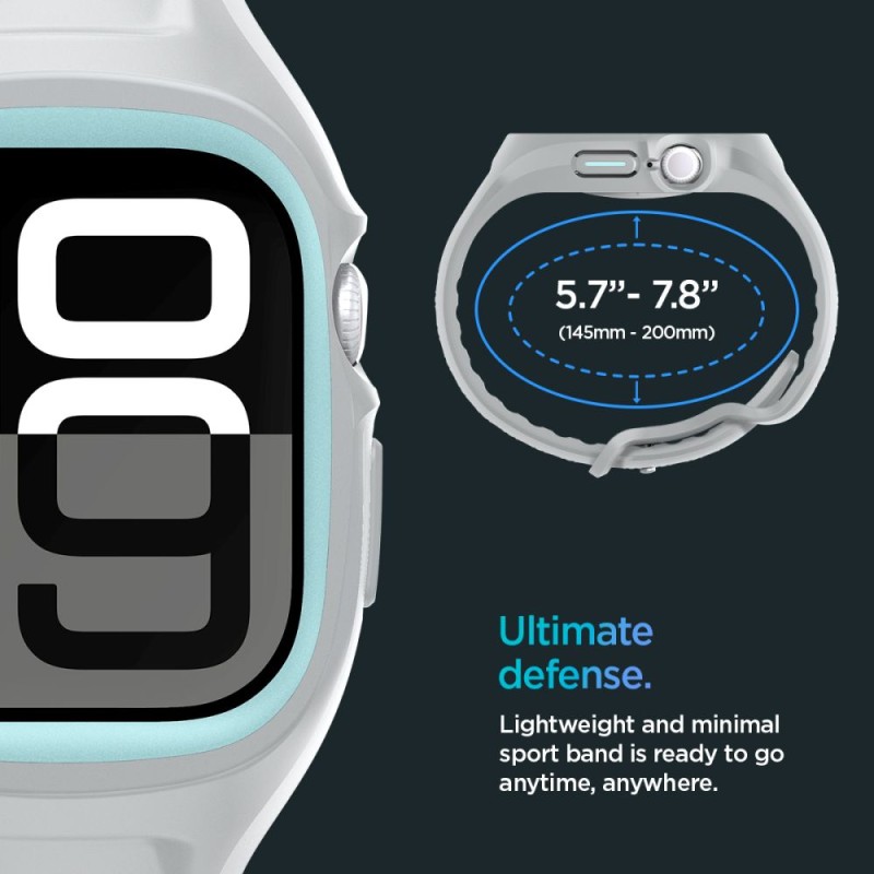 SPIGEN Liquid Air Pro каишка за Apple Watch 10 / 11 (46 mm) сива - SPIGEN Liquid Air Pro каишка за Apple Watch 10 / 11 (46 mm) сива - 8800283301434-ACS09318
