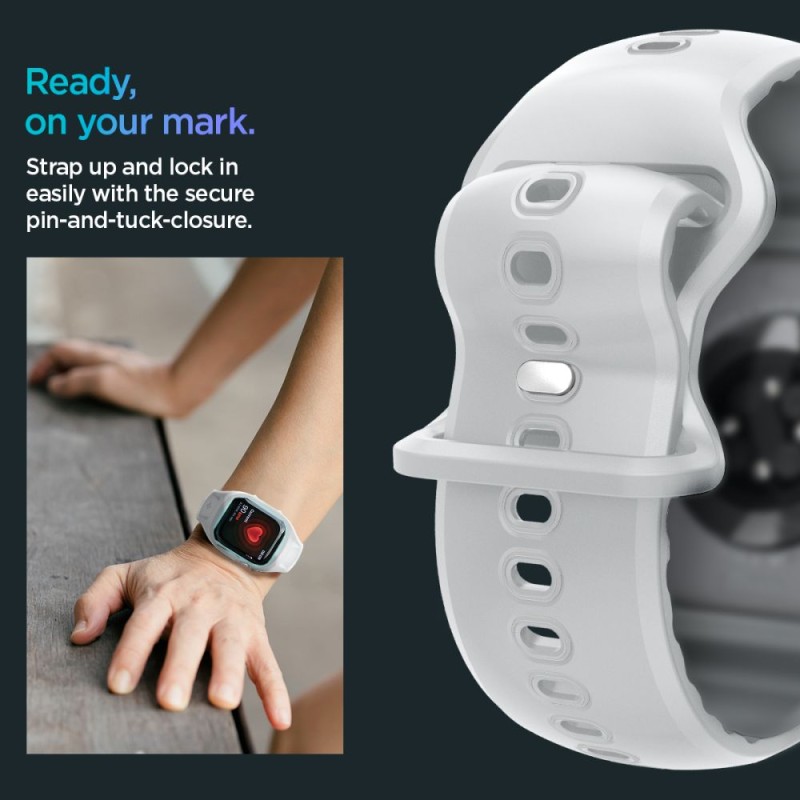 SPIGEN Liquid Air Pro каишка за Apple Watch 10 / 11 (46 mm) сива - SPIGEN Liquid Air Pro каишка за Apple Watch 10 / 11 (46 mm) сива - 8800283301434-ACS09318