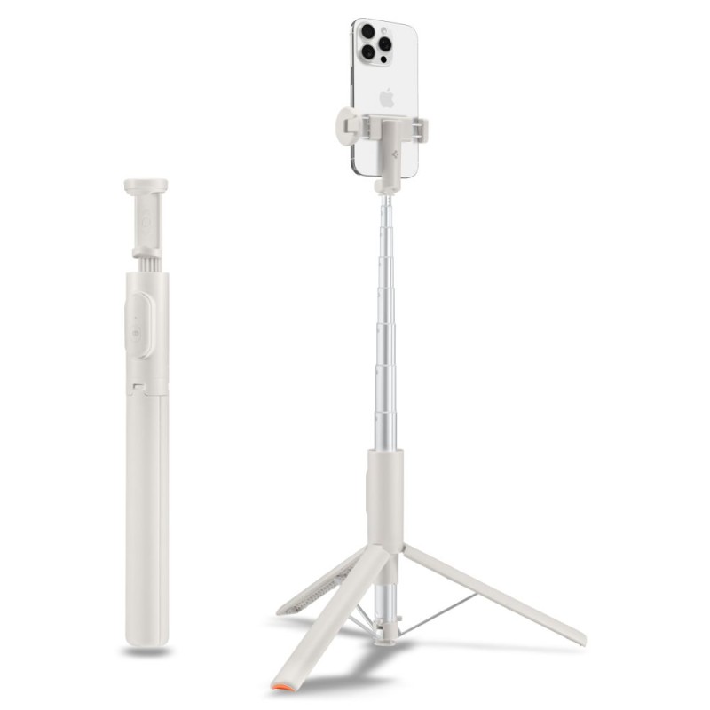 Spigen S541W Bluetooth selfie stick tripod Dune Beige - Spigen S541W Bluetooth selfie stick tripod Dune Beige - 8800283301625-AMP09337