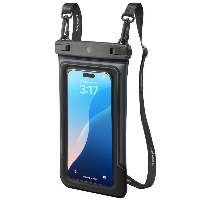 Spigen A611P Универсален водоустойчив плаващ калъф 2 броя (матов черен) - 8800283301731-ACS09348