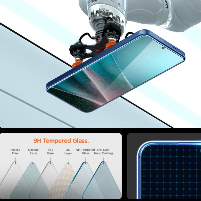 Spigen Glas.tR „EZ Fit Pro” закалено стъкло за Samsung Galaxy S25 Edge Clear (9H) - 8800283302431-AGL09411