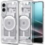 Spigen Ultra Hybrid MagSafe кейс за Galaxy S25 Edge (Zero One) – бял