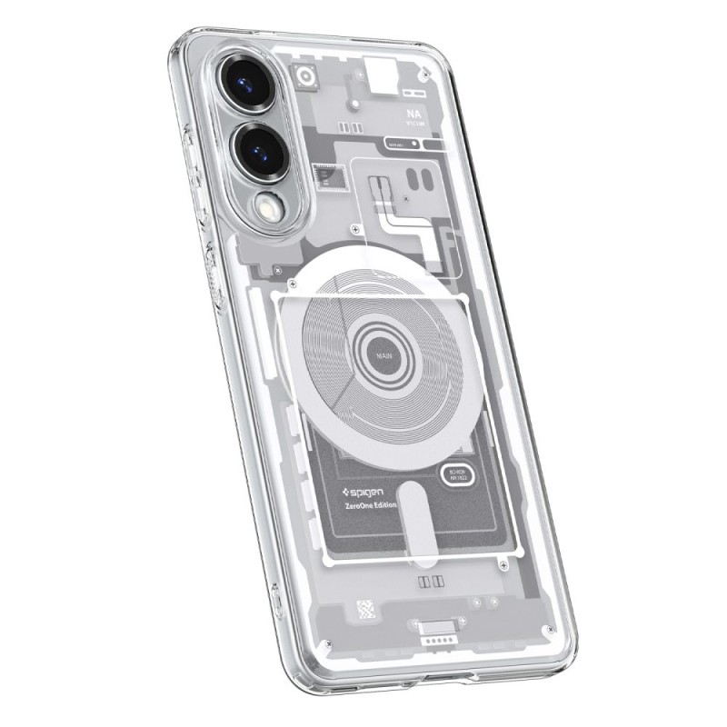 Spigen Ultra Hybrid MagSafe кейс за Galaxy S25 Edge (Zero One) – бял - Spigen Ultra Hybrid MagSafe кейс за Galaxy S25 Edge (Zero One) – бял - 8800283302493-ACS09417