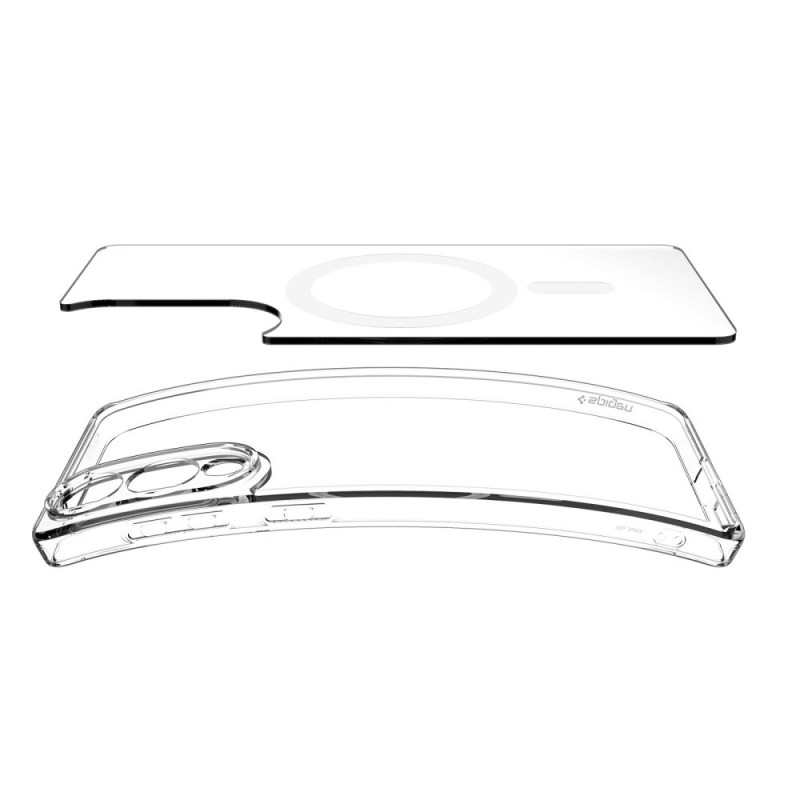 SPIGEN ULTRA HYBRID MAG MAGSAFE за Galaxy S25 Edge, прозрачно/бяло - SPIGEN ULTRA HYBRID MAG MAGSAFE за Galaxy S25 Edge, прозрачно/бяло - 8800283302509-ACS09418