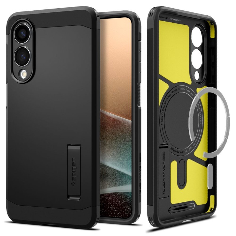 Spigen Tough Armor MagSafe кейс за Galaxy S25 Edge (черен) - 8800283302547-ACS09422