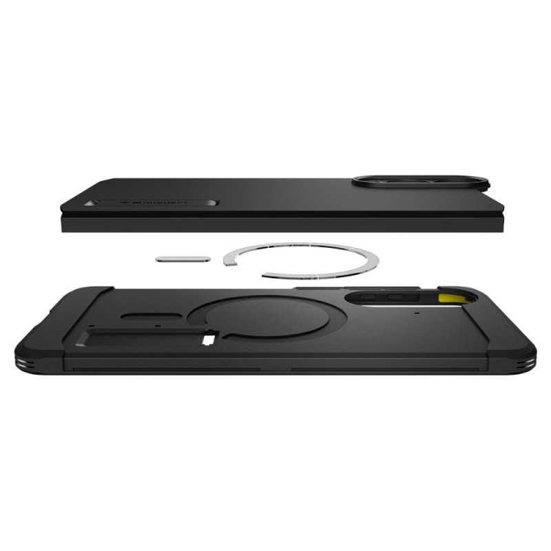 Spigen Tough Armor MagSafe кейс за Galaxy S25 Edge (черен) - 8800283302547-ACS09422