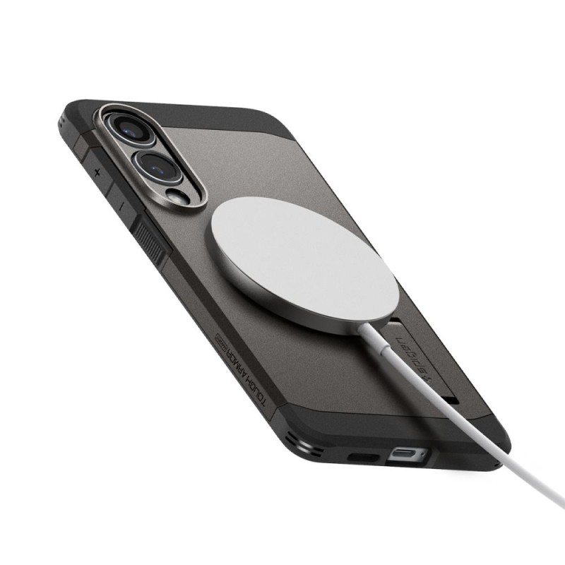 SPIGEN TOUGH ARMOR MAGSAFE за Galaxy S25 Edge Gunmetal - 8800283302554-ACS09423