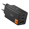 SPIGEN ESSENTIAL EE673EU 3-портово мрежово зарядно GaN Pro 67W, черно - SPIGEN ESSENTIAL EE673EU 3-портово мрежово зарядно GaN Pro 67W, черно - 8800283302929-ACH09458