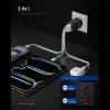 SPIGEN ESSENTIAL EE673EU 3-портово мрежово зарядно GaN Pro 67W, черно - SPIGEN ESSENTIAL EE673EU 3-портово мрежово зарядно GaN Pro 67W, черно - 8800283302929-ACH09458