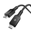 SPIGEN EB10010CC Essential USB-C към USB-C кабел 100W, 100 см, черен - SPIGEN EB10010CC Essential USB-C към USB-C кабел 100W, 100 см, черен - 8800283302936-ACA09459