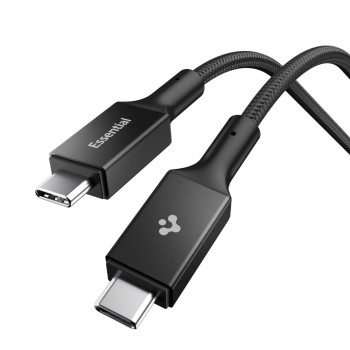 SPIGEN EB10010CC Essential USB-C към USB-C кабел 100W, 100 см, черен
