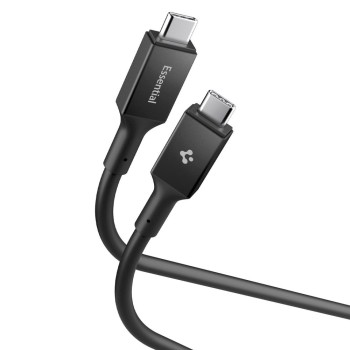 SPIGEN EB10020CC ESSENTIAL USB-C към USB-C кабел 100W, 200 см, черен