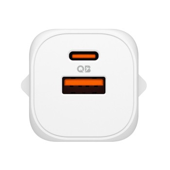 Spigen Essential EE352EU 2-портов мрежов зарядeн адаптер 35W (бял) Spigen Essential EE352EU 2-портов мрежов зарядeн адаптер 35W (бял)