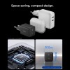 Spigen EE451EU-GAN Essential, 1-порт USB-C мрежово зарядно 45W + USB-C към USB-C кабел 100W (100 см), черно - Spigen EE451EU-GAN Essential, 1-порт USB-C мрежово зарядно 45W + USB-C към USB-C кабел 100W (100 см), черно - 8800283303087-ACH09474
