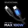 Spigen EE451EU-GAN Essential, 1-порт USB-C мрежово зарядно 45W + USB-C към USB-C кабел 100W (100 см), черно - Spigen EE451EU-GAN Essential, 1-порт USB-C мрежово зарядно 45W + USB-C към USB-C кабел 100W (100 см), черно - 8800283303087-ACH09474