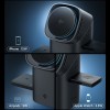 Spigen EF223MS Essential 3в1 ротационна магнитна MagSafe безжична зарядна станция 15W Qi2 черна - 8800283303773-ACH09542