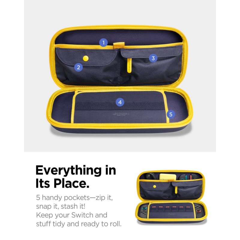 SPIGEN NANO POP PRO POUCH за Nintendo Switch 2 Blueberry Navy (SKU: 8800283304008-AGP09565) - SPIGEN NANO POP PRO POUCH за Nintendo Switch 2 Blueberry Navy (SKU: 8800283304008-AGP09565) - 8800283304008-AGP09565