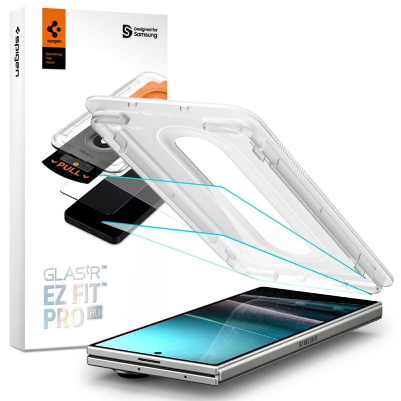 Spigen Glas.tR „EZ Fit Pro” HD – закалено стъкло за Galaxy Z Fold 7, 2 бр. (Clear) - Spigen Glas.tR „EZ Fit Pro” HD – закалено стъкло за Galaxy Z Fold 7, 2 бр. (Clear) - 8800283304138-AGL09579