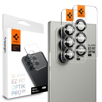 Spigen Optik Pro HD Glass „Ez Fit” протектори за камера (2 броя) за Galaxy Z Fold 7 Black