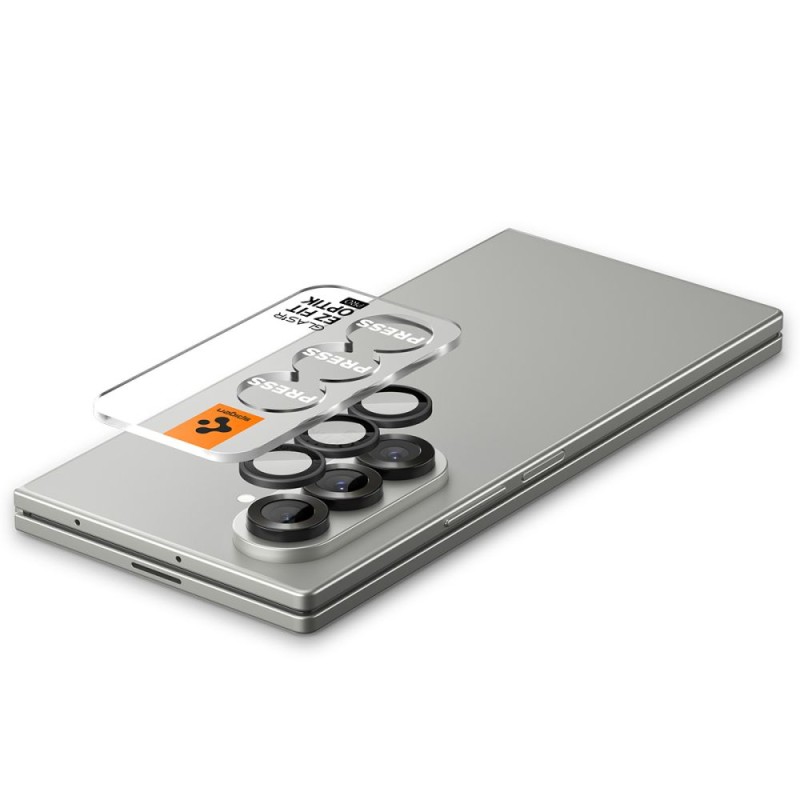 Spigen Optik Pro HD Glass „Ez Fit” протектори за камера (2 броя) за Galaxy Z Fold 7 Black - 8800283304152-AGL09581