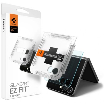 Spigen Glas.TR „EZ Fit” HD закалено стъкло за Galaxy Z Flip 7 Clear