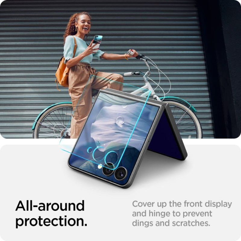 Spigen Glas.TR „EZ Fit” HD закалено стъкло за Galaxy Z Flip 7 Clear - Spigen Glas.TR „EZ Fit” HD закалено стъкло за Galaxy Z Flip 7 Clear - 8800283304206-AGL09586