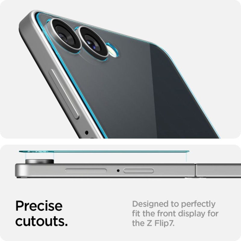 Spigen Glas.TR „EZ Fit” HD закалено стъкло за Galaxy Z Flip 7 Clear - Spigen Glas.TR „EZ Fit” HD закалено стъкло за Galaxy Z Flip 7 Clear - 8800283304206-AGL09586