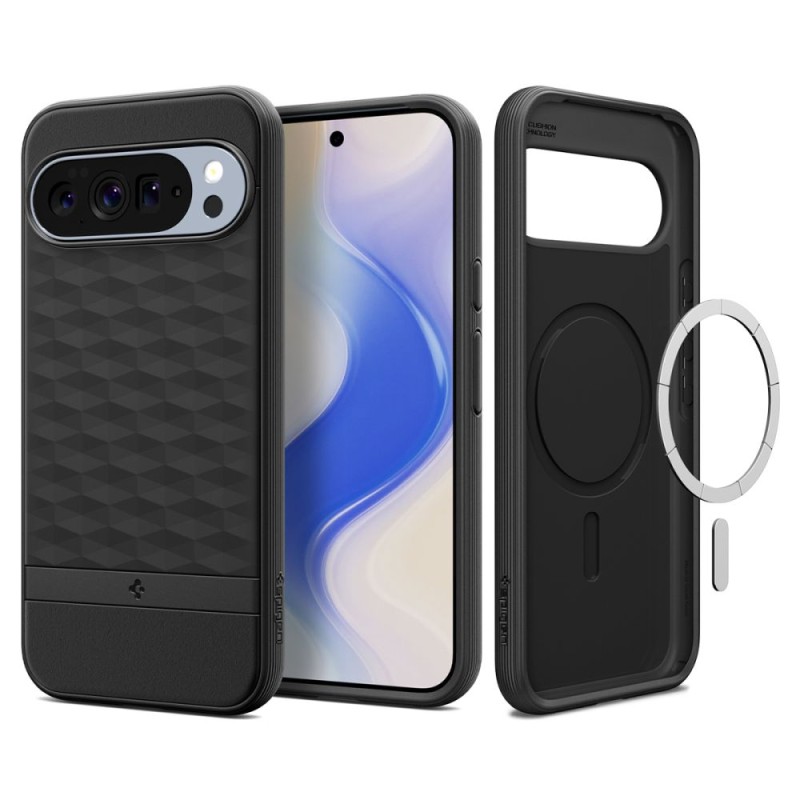 Spigen Parallax Mag MagSafe за Google Pixel 10 Pro XL – Matte Black (ACS09731) - 8800283307924-ACS09731