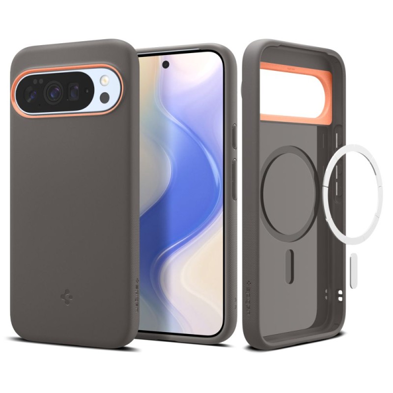 Spigen Nano Pop MagSafe силиконов/TPU кейс за Google Pixel 10 Pro XL (Papaya Grey) - 8800283307962-ACS09735