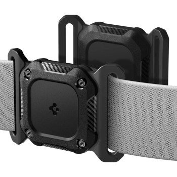 Spigen Tough Armor за Apple AirTag 1/2 за нашийник за домашен любимец (черен)