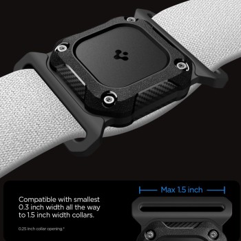 Spigen Tough Armor за Apple AirTag 1/2 за нашийник за домашен любимец (черен) Spigen Tough Armor за Apple AirTag 1/2 за нашийник за домашен любимец (черен)
