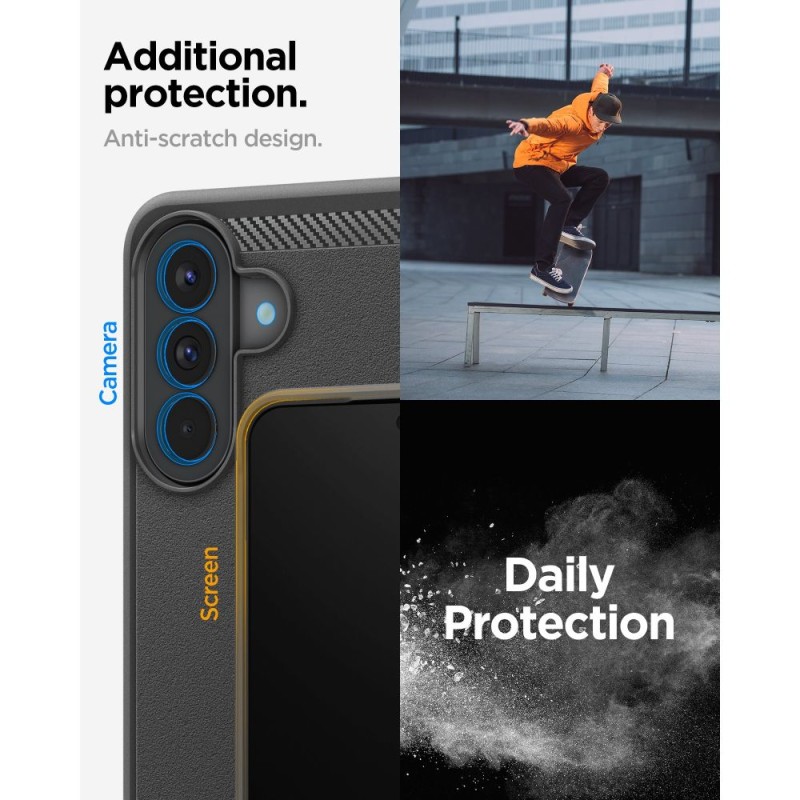 SPIGEN Rugged Armor за Samsung Galaxy A57 5G (Matte Black) - SPIGEN Rugged Armor за Samsung Galaxy A57 5G (Matte Black) - 8800283309294-ACS09794