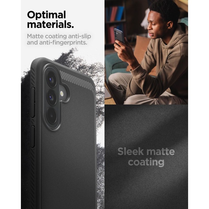 SPIGEN Rugged Armor за Samsung Galaxy A57 5G (Matte Black) - SPIGEN Rugged Armor за Samsung Galaxy A57 5G (Matte Black) - 8800283309294-ACS09794