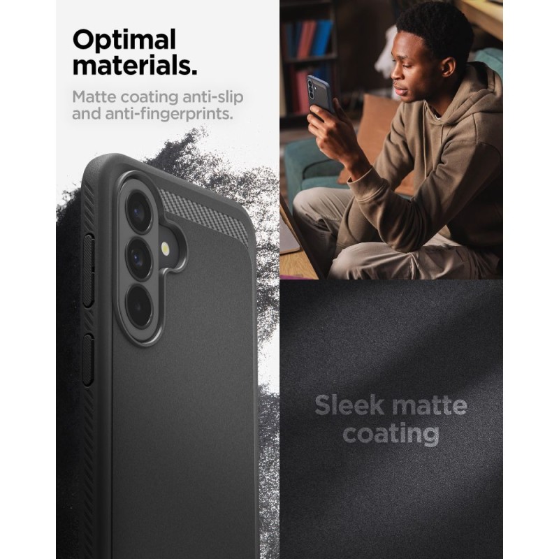 SPIGEN Rugged Armor за Samsung Galaxy A37 5G, матово черно - 8800283309300-ACS09795