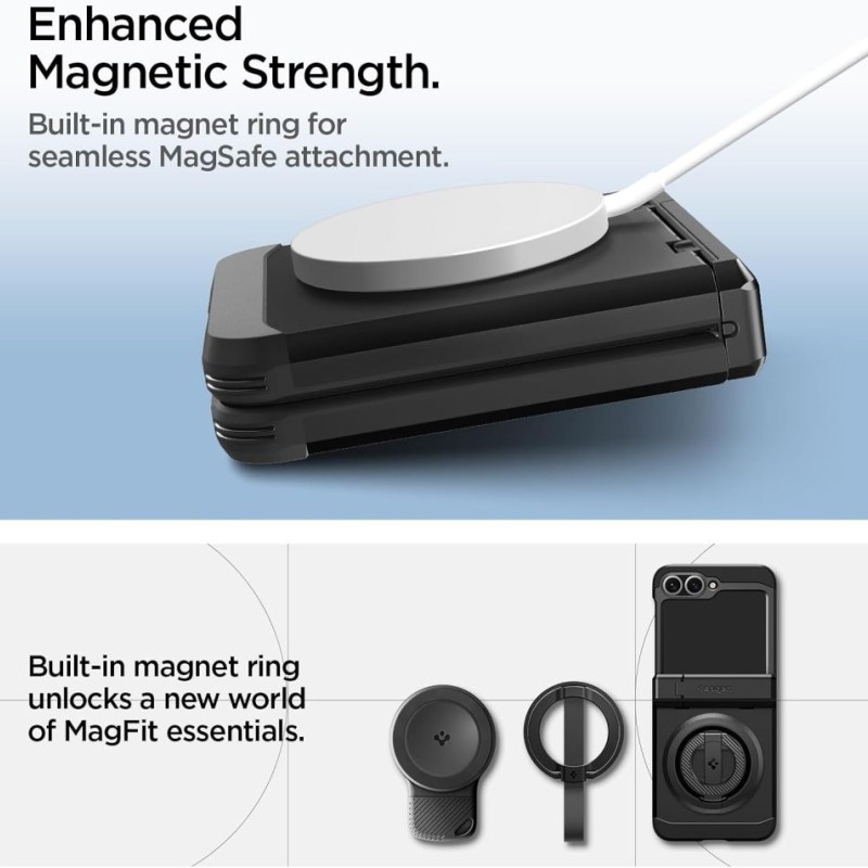 SPIGEN TOUGH ARMOR PRO MagSafe за Galaxy Z Flip 6/7 (FE) черно - SPIGEN TOUGH ARMOR PRO MagSafe за Galaxy Z Flip 6/7 (FE) черно - 8800283309423-ACS09807