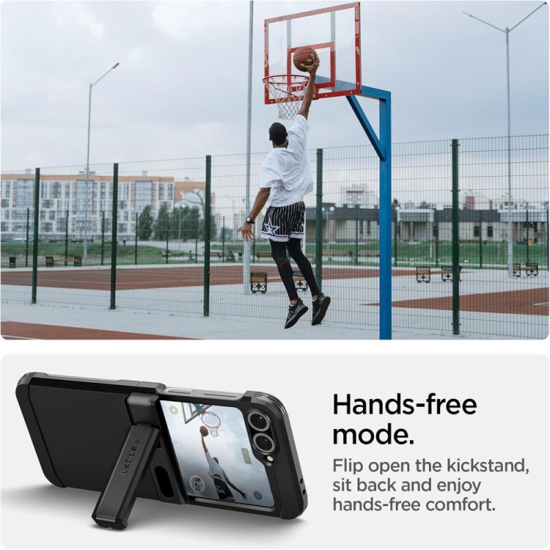 SPIGEN TOUGH ARMOR PRO MagSafe за Galaxy Z Flip 6/7 (FE) черно - SPIGEN TOUGH ARMOR PRO MagSafe за Galaxy Z Flip 6/7 (FE) черно - 8800283309423-ACS09807