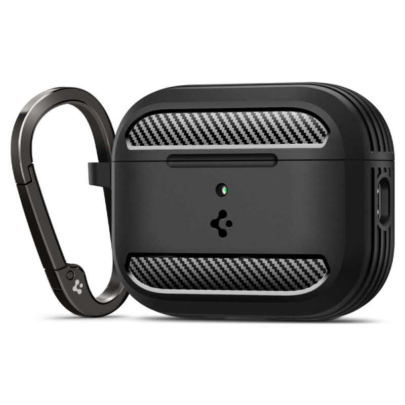 Spigen Rugged Armor калъф за Apple AirPods Pro 3 матово черен - Spigen Rugged Armor калъф за Apple AirPods Pro 3 матово черен - 8800283309607-ACS09822