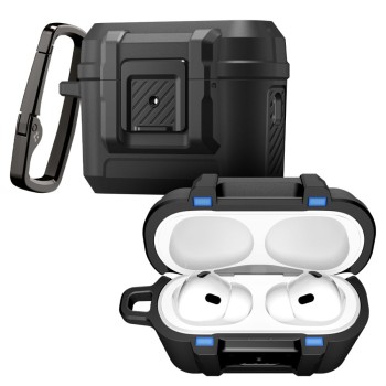 Spigen Lock Fit кейс за Apple AirPods Pro 3, матово черно Spigen Lock Fit кейс за Apple AirPods Pro 3, матово черно