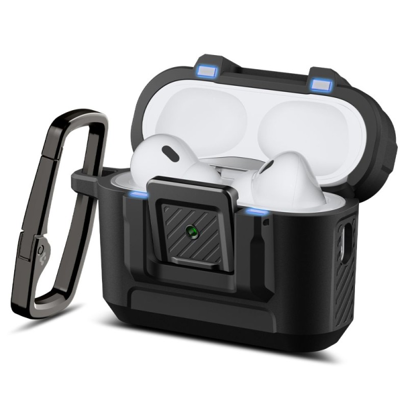 Spigen Lock Fit кейс за Apple AirPods Pro 3, матово черно - Spigen Lock Fit кейс за Apple AirPods Pro 3, матово черно - 8800283309638-ACS09825