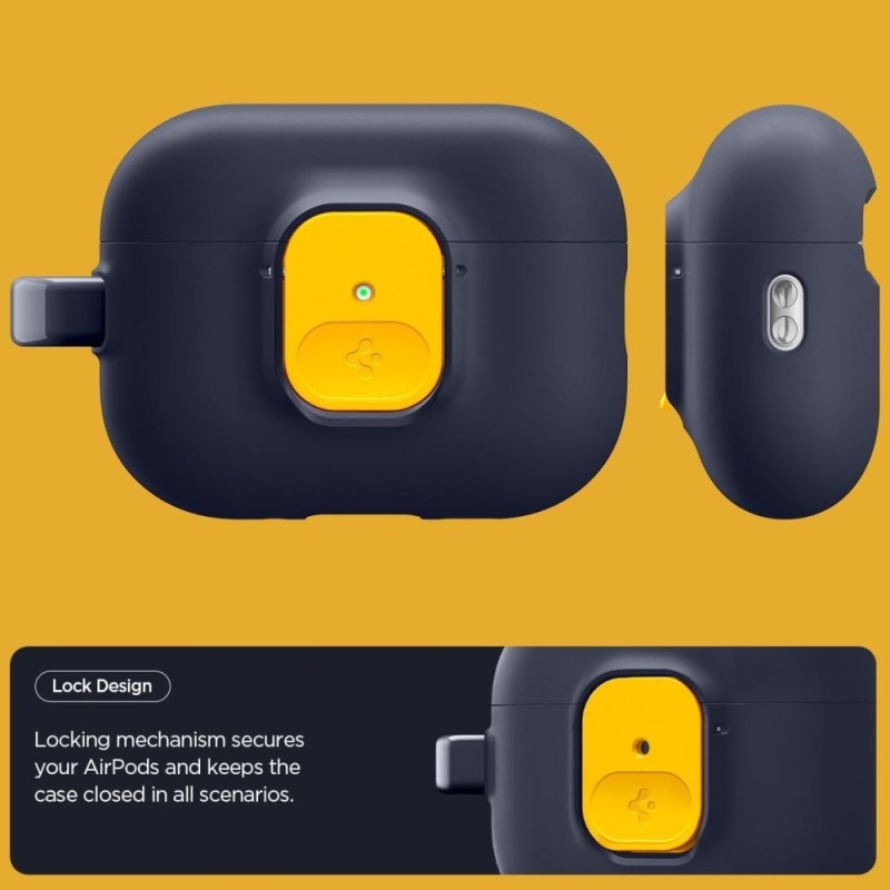 Spigen Nano Pop за AirPods Pro 3 – Blueberry Navy (ACS09829) - Spigen Nano Pop за AirPods Pro 3 – Blueberry Navy (ACS09829) - 8800283309676-ACS09829