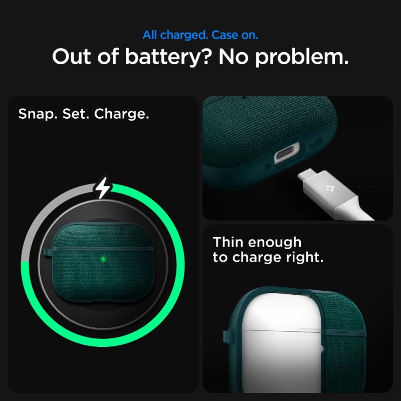 Spigen Urban Fit калъф за Apple AirPods Pro 3 Midnight Green - Spigen Urban Fit калъф за Apple AirPods Pro 3 Midnight Green - 8800283309690-ACS09831
