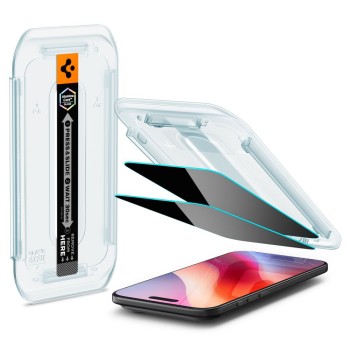 Spigen Glas.TR „EZ Fit AC” Privacy – предпазно стъкло за Apple iPhone Air, 2 броя (AluminaCore, 9H+) Spigen Glas.TR „EZ Fit AC” Privacy – предпазно стъкло за Apple iPhone Air, 2 броя (AluminaCore, 9H+)
