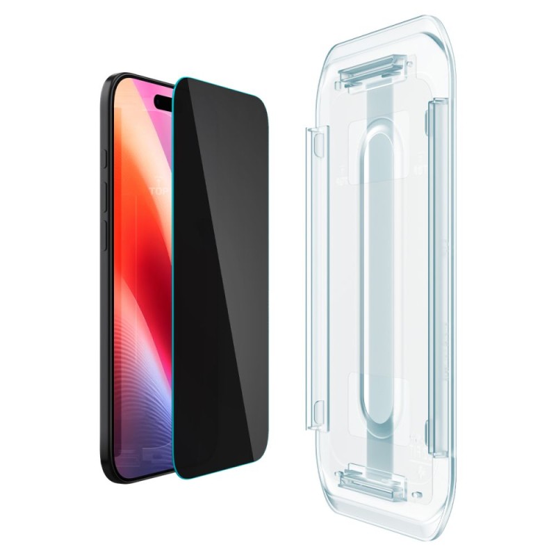 Spigen Glas.TR „EZ Fit AC” Privacy – предпазно стъкло за Apple iPhone Air, 2 броя (AluminaCore, 9H+) - Spigen Glas.TR „EZ Fit AC” Privacy – предпазно стъкло за Apple iPhone Air, 2 броя (AluminaCore, 9H+) - 8800283309928-AGL09862
