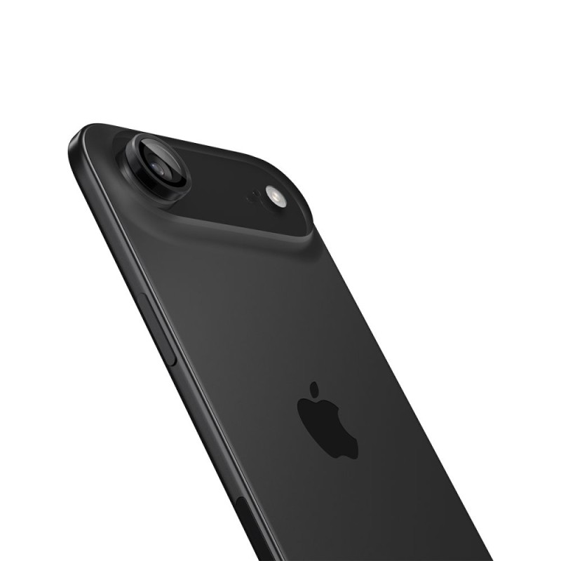 Spigen Optik Pro TR „EZ FIT” защита за камера от закалено стъкло за iPhone Air (2 броя) – Black - 8800283309935-AGL09863