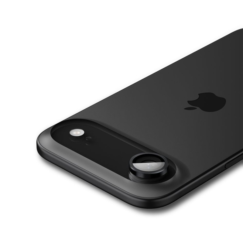 Spigen Optik Pro TR „EZ FIT” защита за камера от закалено стъкло за iPhone Air (2 броя) – Black - 8800283309935-AGL09863