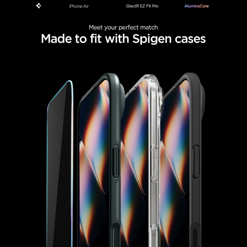 Spigen Glas.tR EZ Fit Pro HD закалено стъкло за iPhone Air (Clear) - 8800283310009-AGL09870