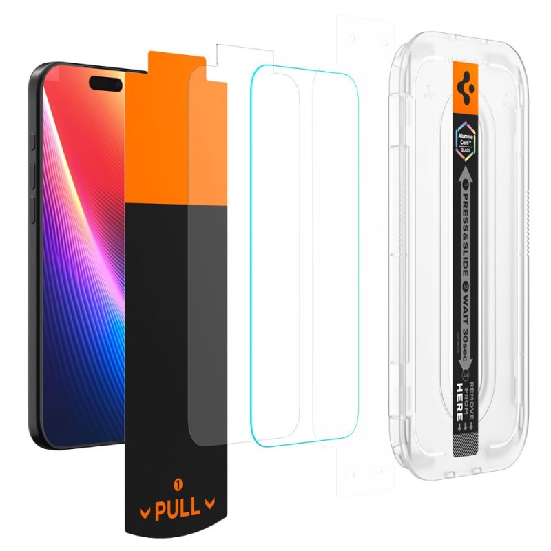 Spigen Glas.tR EZ Fit Pro HD закалено стъкло за iPhone Air (Clear) - 8800283310009-AGL09870
