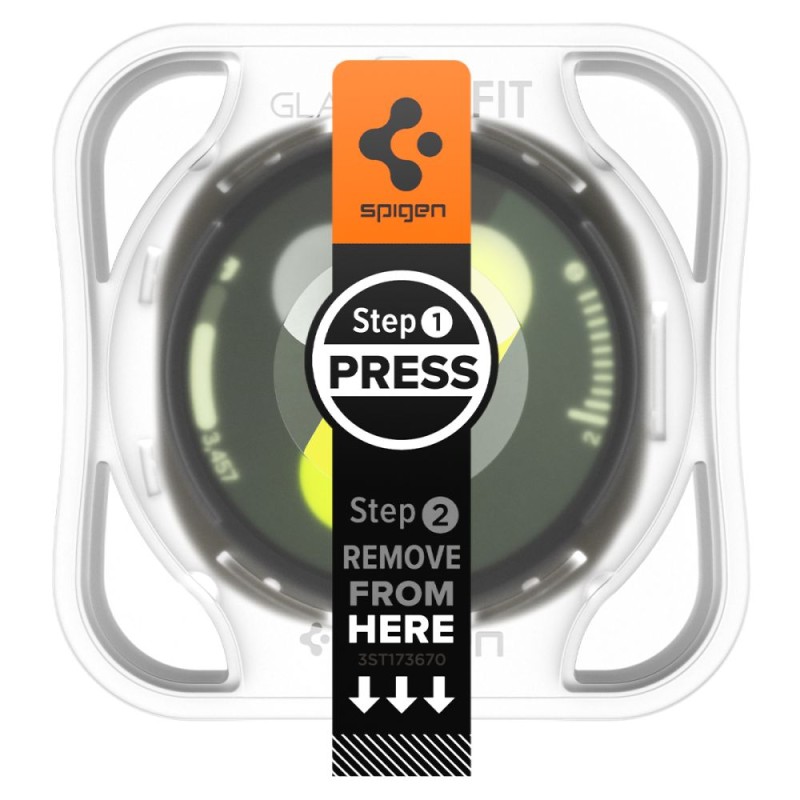 Spigen Glas.TR EZ-FIT – закалено стъкло за Samsung Galaxy Watch 8 (40 mm), 2 броя, прозрачно - 8800283310047-AGL09874