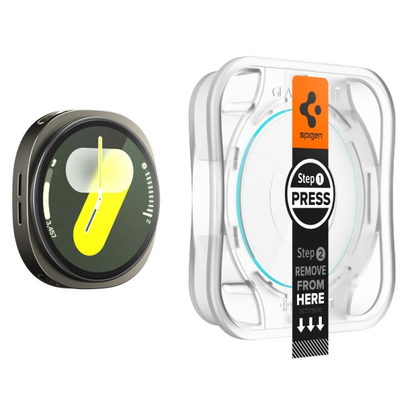 Spigen Glas.TR “EZ-FIT” 2-PACK закалено стъкло за Galaxy Watch 8 (44 mm) – Clear - Spigen Glas.TR “EZ-FIT” 2-PACK закалено стъкло за Galaxy Watch 8 (44 mm) – Clear - 8800283310061-AGL09876